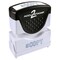 ACCUSTAMP2 Message Stamp, 1-color, Pre-inked, COPY, 1-5/8" x 1/2" impression size, Blue Message and Symbol